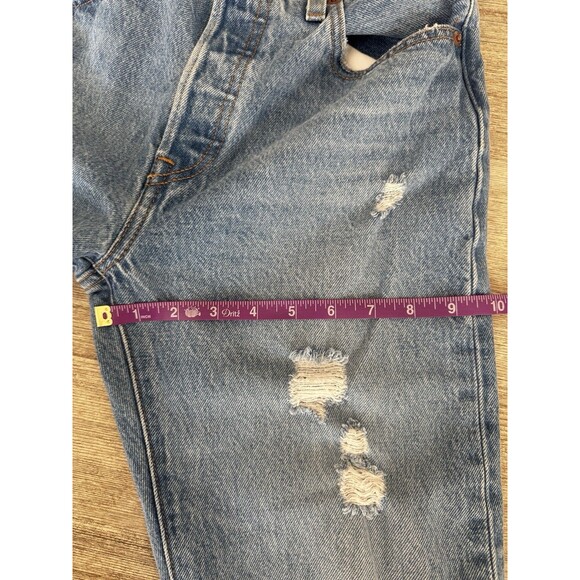 Levi’s Premium 501 Distressed Jeans Women’s W25 L30 Button Fly 100% Cotton - Picture 14 of 15